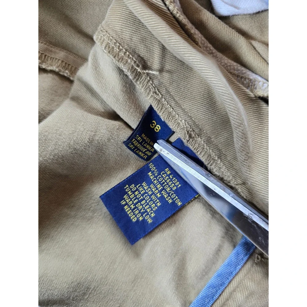 Polo Ralph Lauren Chino Shorts Mens 38 Tan Cotton Classic Fit 6